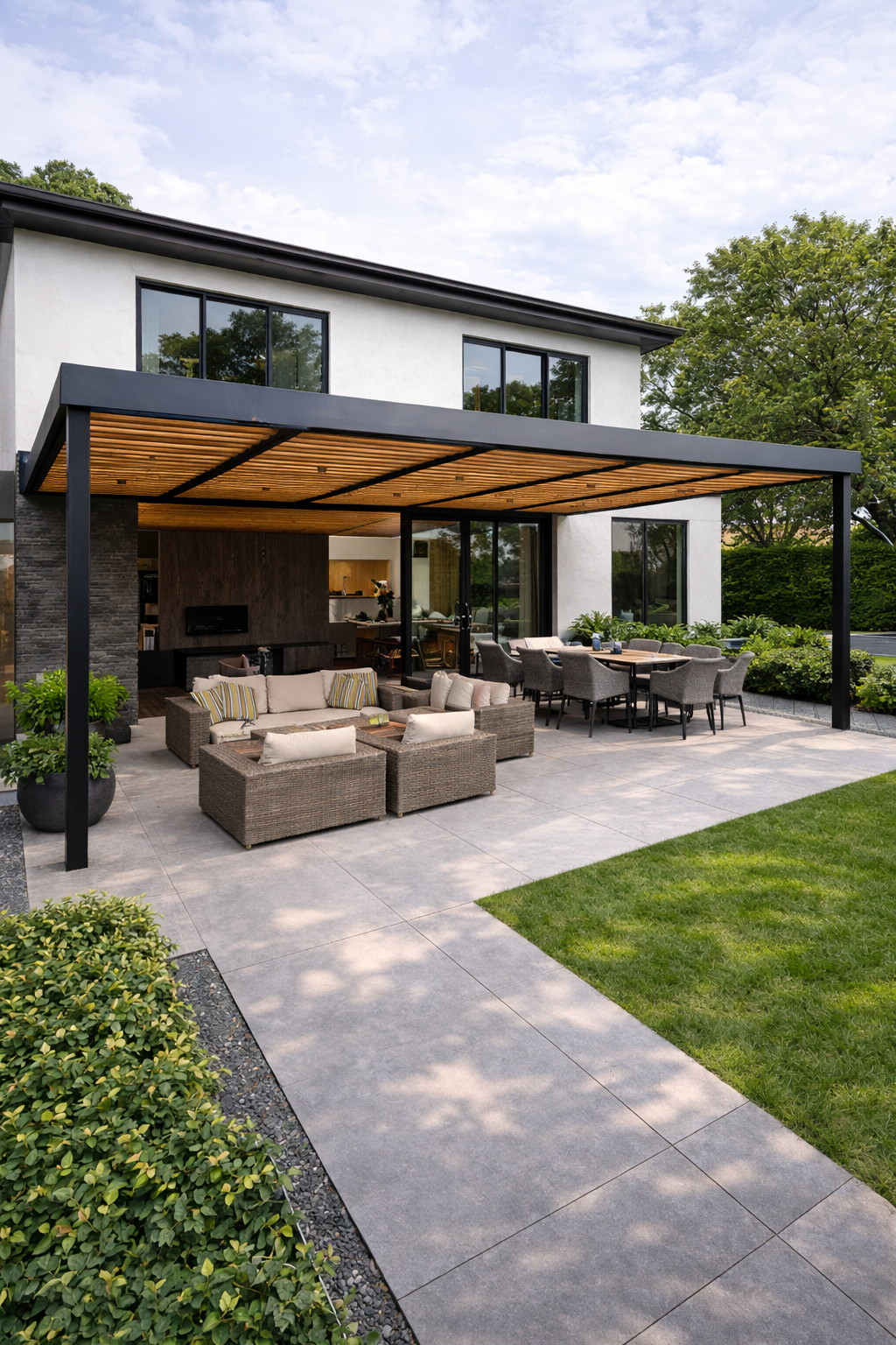 Instalación de pérgolas