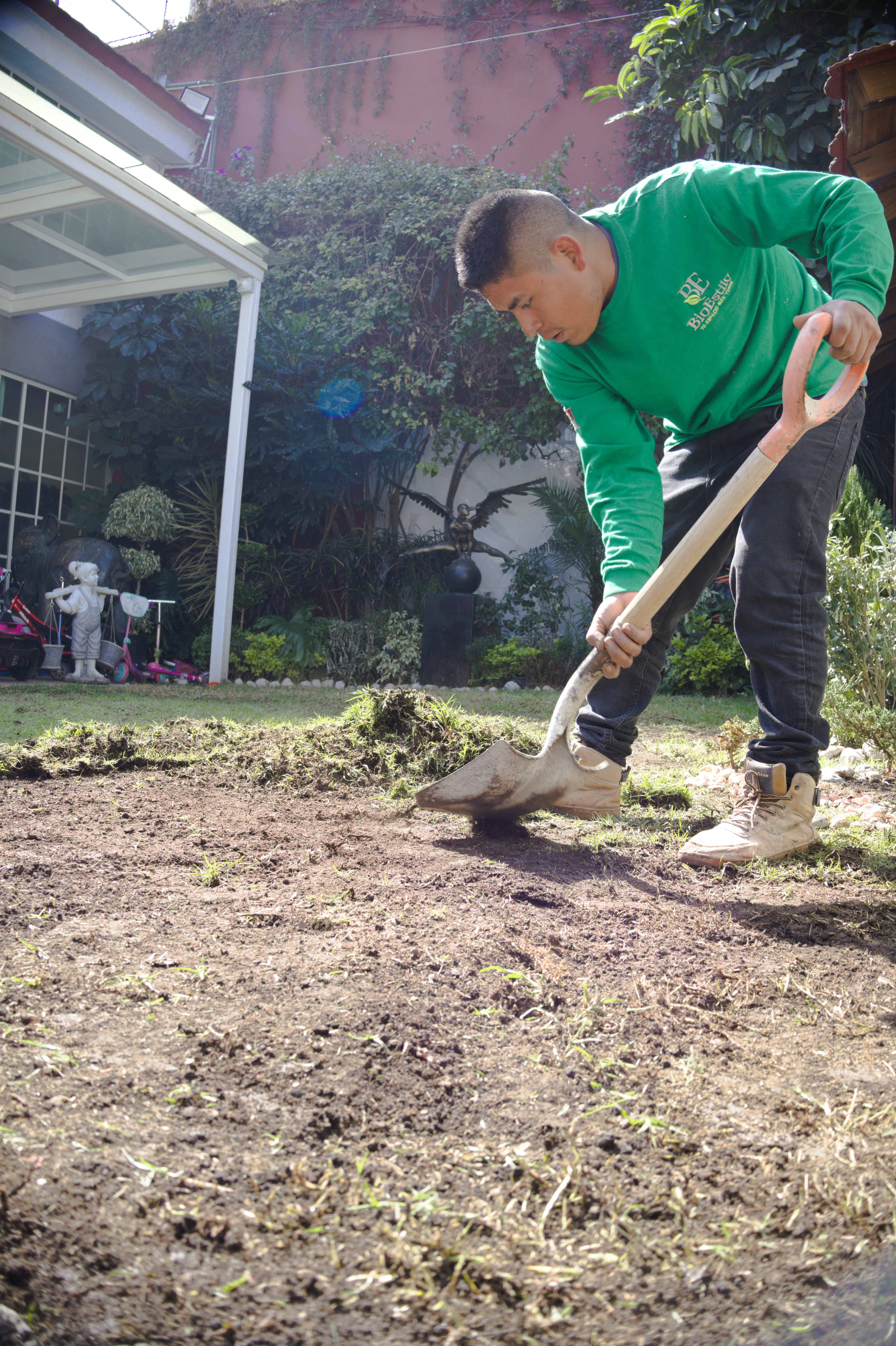 Instalación de césped